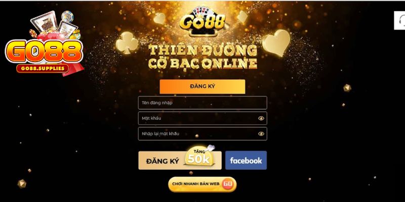 Hướng dẫn cách lập tài khoản giải trí GO88 mới